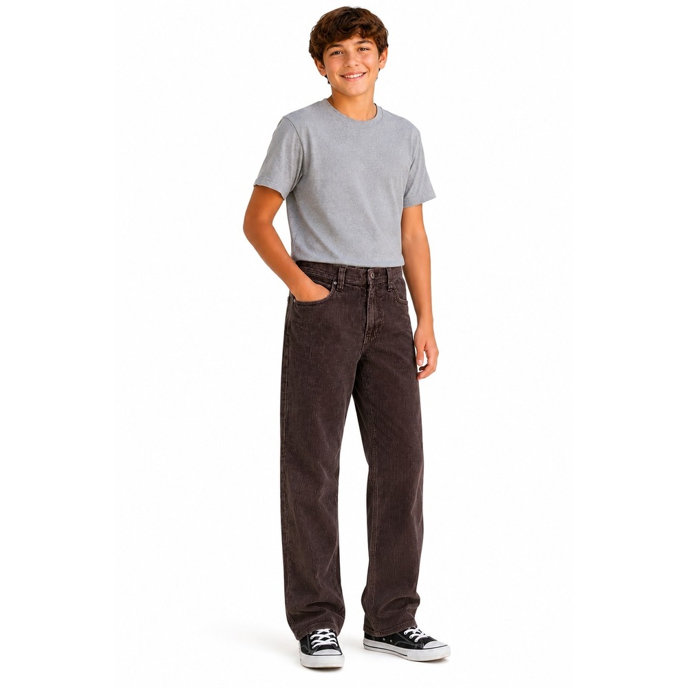 EMPYRE Corduroy Straight Leg Pants Boys Size 27 Brown 100% Cotton Casual